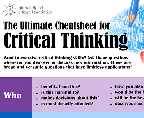 Critical thinking skills cheatsheet